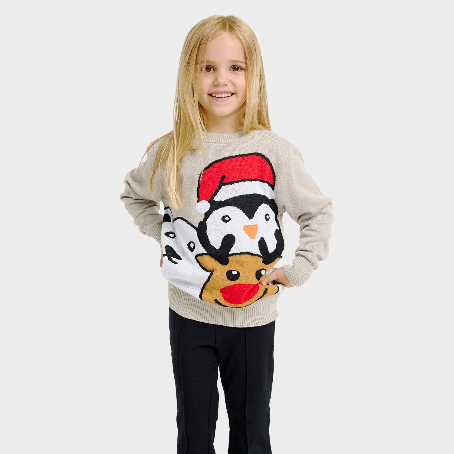 Animal Christmas Sweater โ Kids
